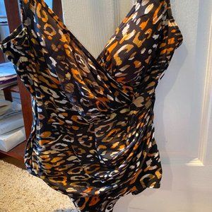 Miraclesuit Animal Print Size 14 Swimsuit